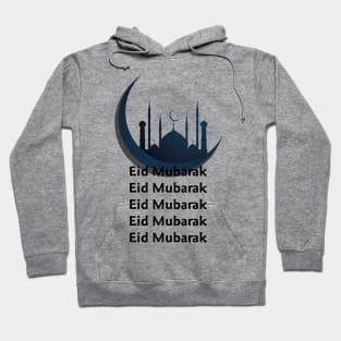 Eid Mubarak - Crescent - Masjid - Mosque Hoodie